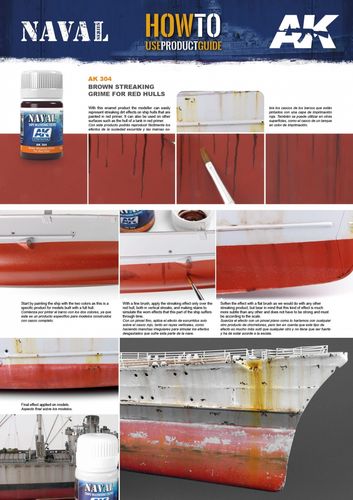 AK-Interactive AK304 Brown Streaking Grime for Red Hulls