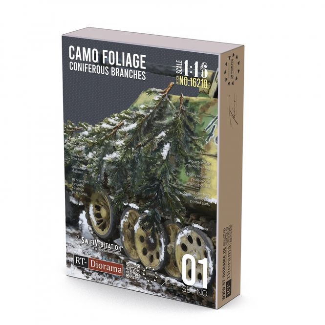 Hovedbilde RT-Diorama 1:16 - 16210 Coniferous Branches [Camo ...