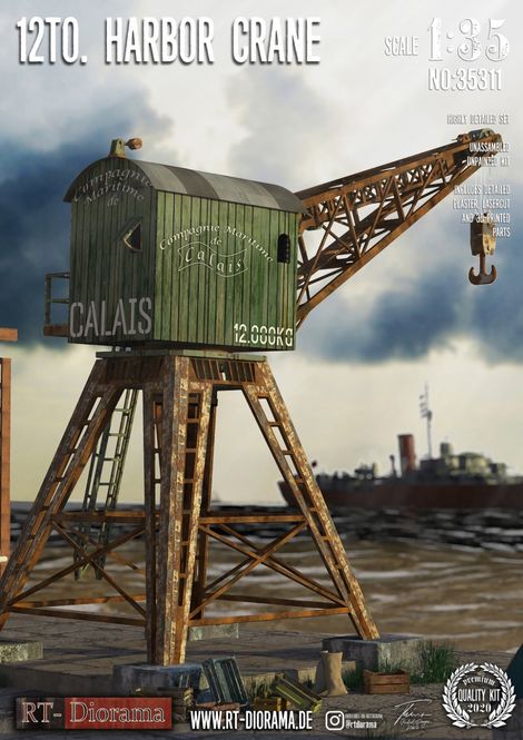 Main Image RT-Diorama 35311 12to. Harbor Crane (1:35)