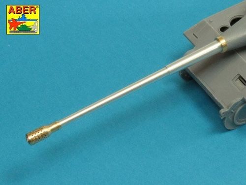 10,5cm KwK L/70 barrel with perforated muzzle brake for German Pz.Kpfw. VII 