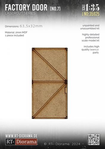 RT-Diorama 1:35 - 35925 Lasercut Industrial Doors No.7