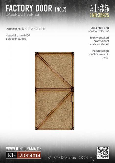 Hovedbilde RT-Diorama 1:35 - 35925 Lasercut Industrial Doors ...