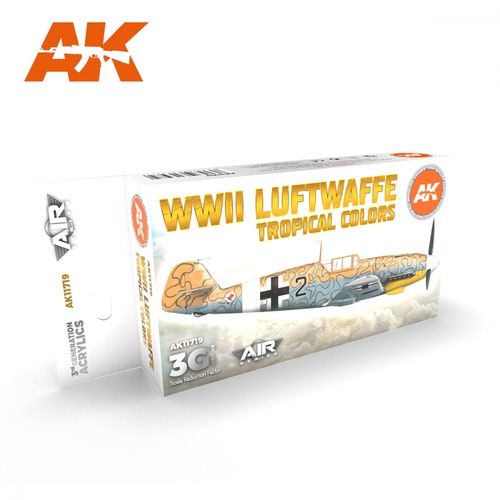 AK-Interactive AK 11719 WWII Luftwaffe Tropical Colors Set