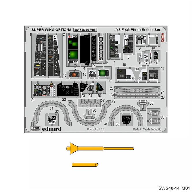 Hovedbilde SWS48-14-M01 F-4G Photo-Etched Set