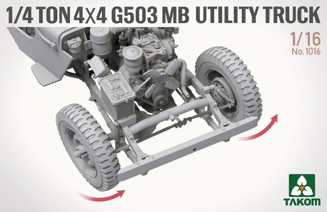 Hovedbilde Takom 1:16 - 1/4 Ton 4x4 G503 MB Utility Truck ...