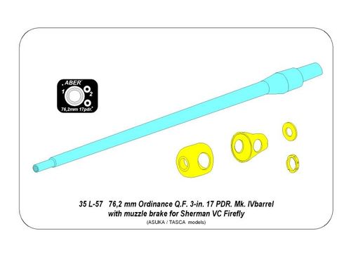 Tank Gun Barrel for British Sherma VC Firefly