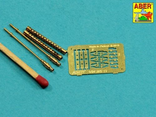 Set of 2 barrels for German 7,92 mm MG 17aircraft machine guns - Aber Models