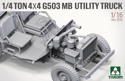 Takom 1:16 - 1/4 Ton 4x4 G503 MB Utility Truck (1016)