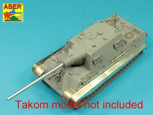 128mm PaK 44 L/55 gun barrel for Sd.Kfz.186 Jagdtiger (Takom)