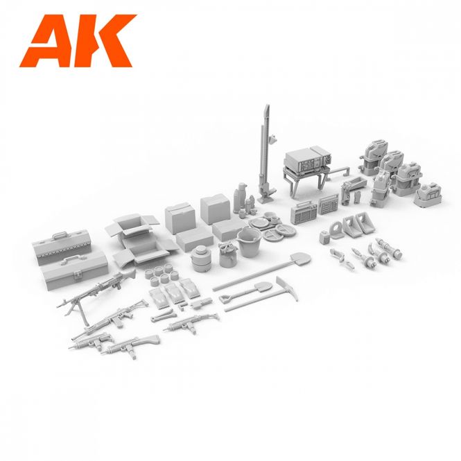 Hovedbilde AK-Interactive 1:35 - IDF Accessories 35006