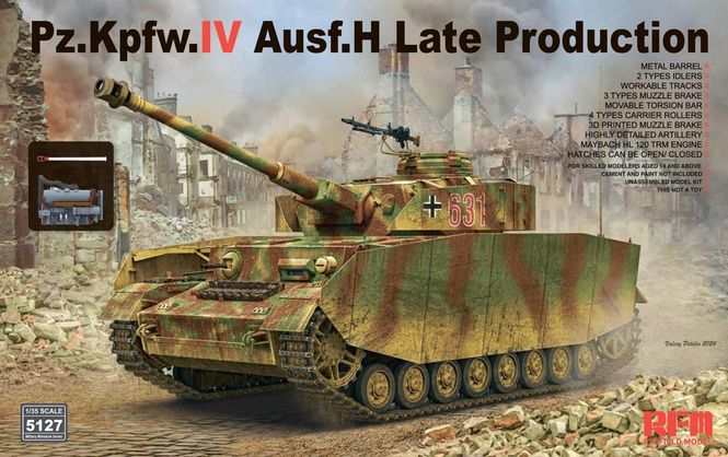 Hovedbilde RFM 1:35 - Pz.Kpfw. IV Ausf. H late production