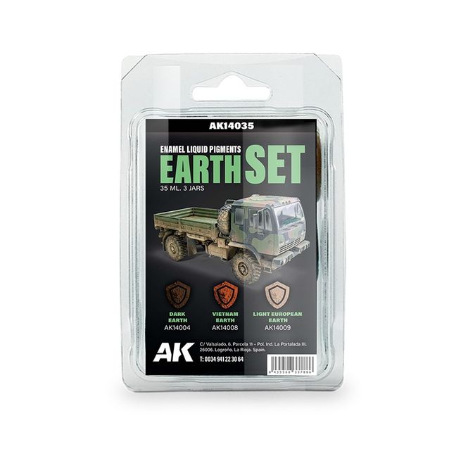Hovedbilde AK-Interactive AK14035 Earth Set - Enamel Liquid ...