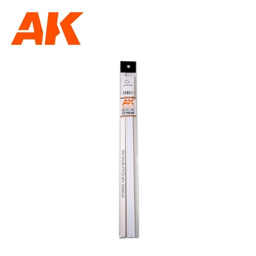 Hollow tube 4.00dx350mm (W.T. 0,7mm)-STYRENE STRIP