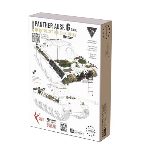 Faustus Models 1:35 - FM35009 Panther Ausf.G [MNH-Late] Detail Set for Das Werk