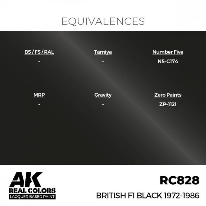 Hovedbilde RC828 British F1 Black 1972-1986