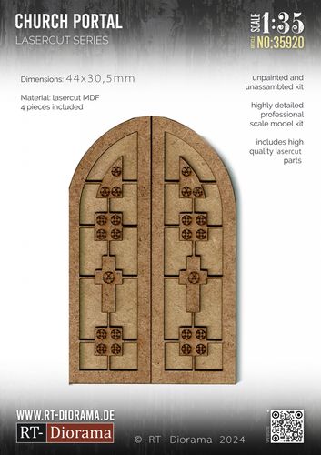 RT-Diorama 1:35 - 35920 Lasercut Church Portal