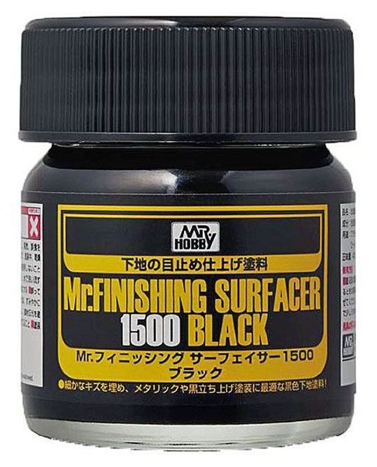 Hovedbilde Mr. Surfacer 1500 Black 40 ml - Mr. Hobby