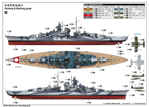 Trumpeter 1:200 - Tirpitz Battleship 03703 (Pre-Order)