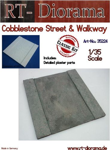RT-Diorama 35224 Cobblestone Street & Walkway (1:35)