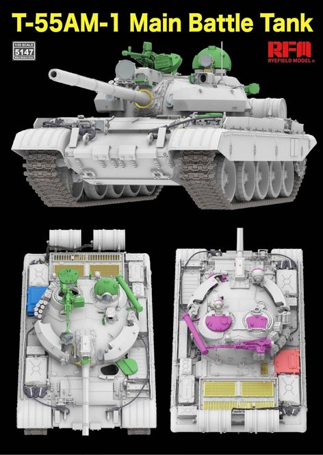 Hovedbilde RFM 1:35 - T-55 AM-1 Main Battle Tank with ...