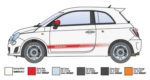 Italeri 1:24 - Fiat 500 Abarth (2008)