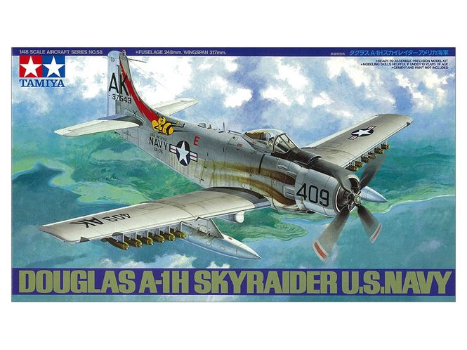 Main Image Tamiya 1:48 - Douglas A-1H Skyraider U.S Navy ...