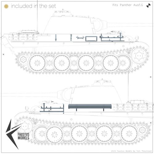 Faustus Models 1:35 - FM35022 Panther Ausf.G Tool Racks [Open]