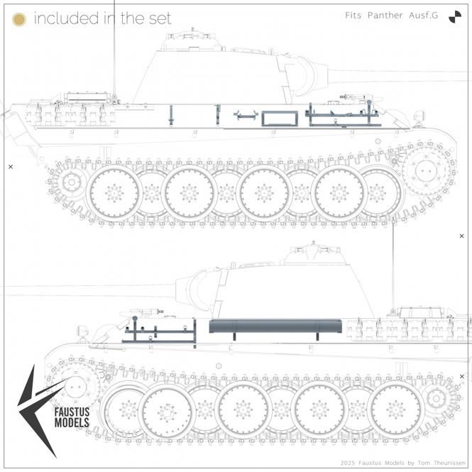 Hovedbilde Faustus Models 1:35 - FM35022 Panther Ausf.G Tool ...
