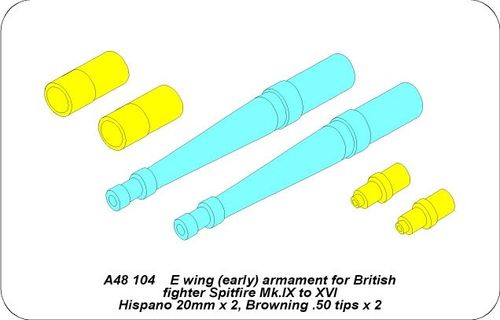 Armament for Spitfire Mk.IX to XVI - Aber Models