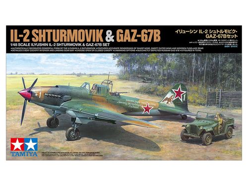 Tamiya 1:48 Ilyushin IL-2 Shturmovik and GAZ-67B (25212)