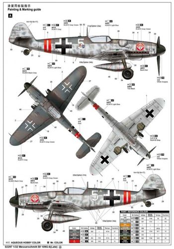Trumpeter 1:32 - Messerschmitt Bf 109G-6(Late) 02297 