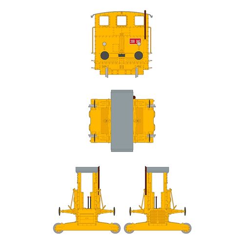 AK-Interactive 1:35 - Automotore FS 206/207/208 Sogliola Rail Shunter 35009
