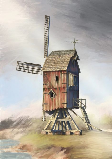 Main Image RT-Diorama 35049 European Windmill (1:35)