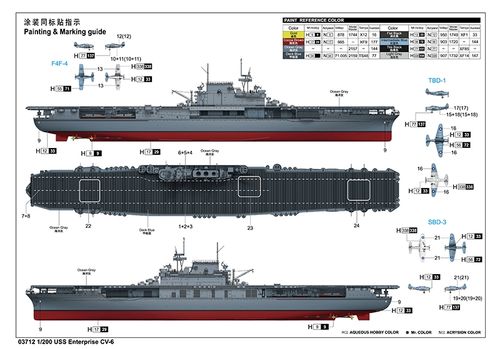 Trumpeter 1:200 - USS Enterprise CV-6 (03712)