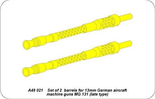 2 barrels for MG 131 (late type) - Aber Models
