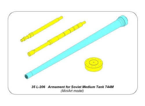 Armament for Soviet Medium Tank T44M 85mm