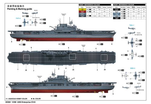 I Love Kit 1:350 - 65302 USS Enterprise CV-6