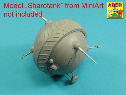 Armament for Soviet Ball Tank Sharotank; 2 x 37mm gun, 2 x 12,7 mm machine gun DShK M36