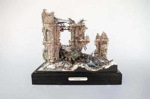 RT-Diorama 35303 Stalingrad Tractor Factory [Diorama Base] (1:35)