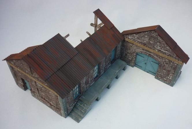 Main Image RT-Diorama 35211 Freight Shed (Modular System) ...