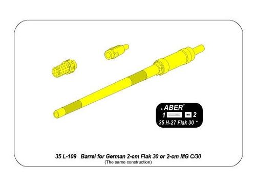German 2cm gun barrel for Flak 30 or MG C/30