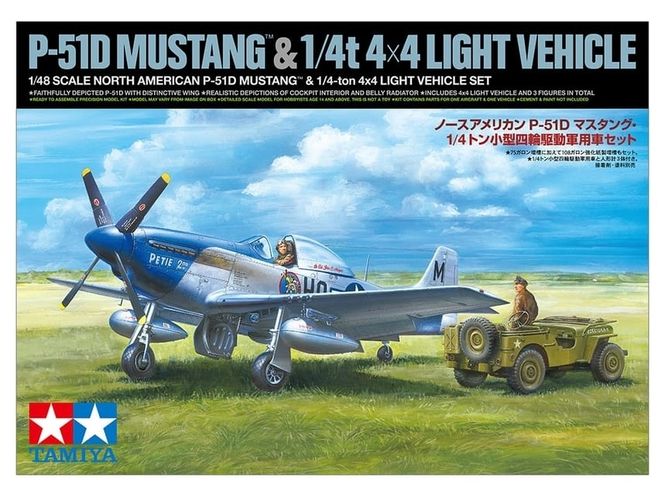 Hovedbilde Tamiya 1:48 - North American P-51D Mustang & ...