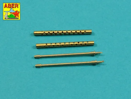 Set of 2  cal .50 (12,7mm) standard barrels for US aircraft machine guns Browning M2 - Aber Models