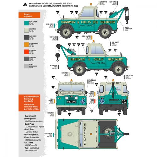AK-Interactive 1:35 - Land Rover 88 Series IIA Crane-Tow Truck 35014