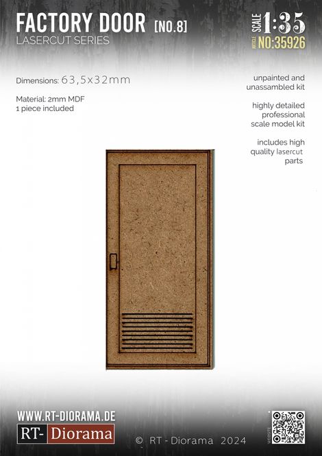 Hovedbilde RT-Diorama 1:35 - 35926 Lasercut Industrial Doors ...