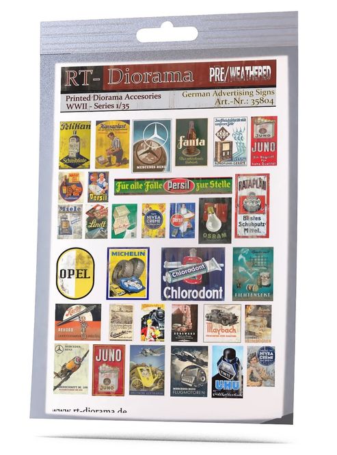 Hovedbilde RT-Diorama 1:35 - 35804 German Advertising Signs