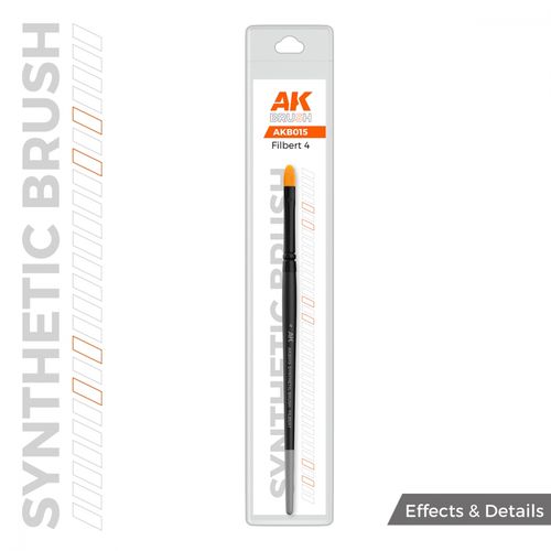 AK-Interactive B015 AK Synthetic Brush - Filbert 4