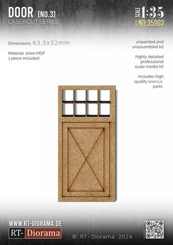 RT-Diorama 1:35 - 35903 Lasercut Doors No.3