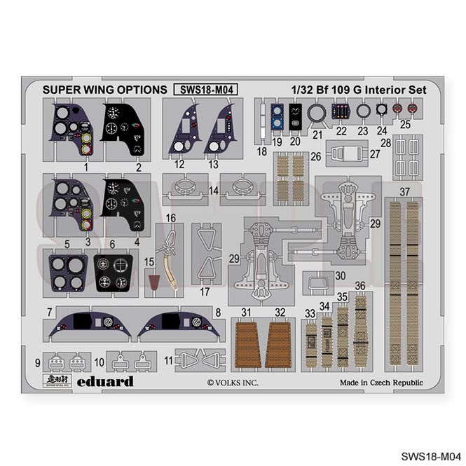 Hovedbilde SWS18-M04 Bf 109 G Interior Set