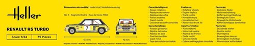 Heller 1:24 - Renault R5 Turbo - Starter Set 56717 